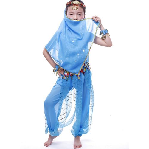  Astage Girls Arabian Princess Costume Belly Dancing Dress Halloween Carnival Set