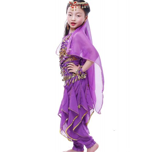  Astage Girls Genie Costume India Belly Dance Arabian Princess Halloween Costume