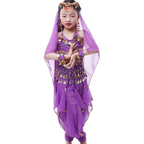  Astage Girls Genie Costume India Belly Dance Arabian Princess Halloween Costume