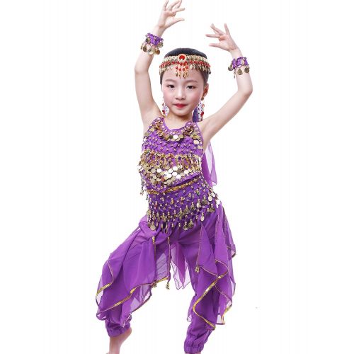  Astage Girls Genie Costume India Belly Dance Arabian Princess Halloween Costume