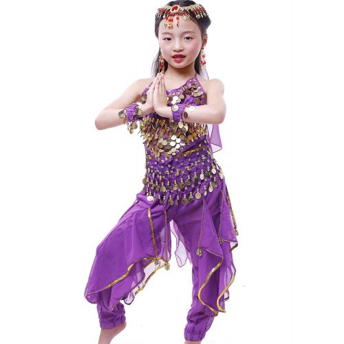  Astage Girls Genie Costume India Belly Dance Arabian Princess Halloween Costume