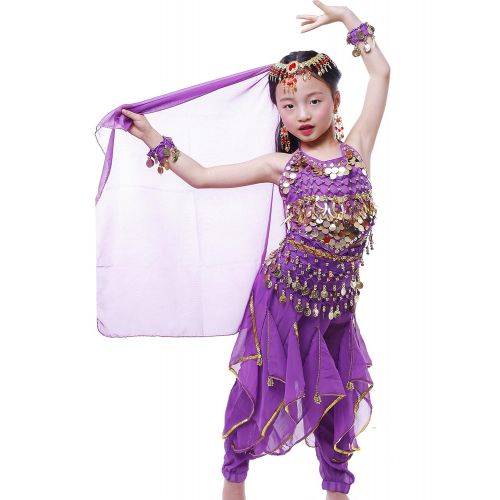  Astage Girls Genie Costume India Belly Dance Arabian Princess Halloween Costume