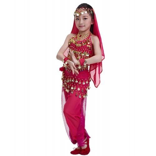  Astage Kids Princess Girl Indian Belly Dance Costume Cosplay Bollywood Ornaments