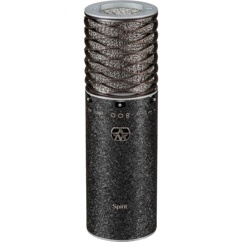  Aston Microphones Spirit Black Bundle Large-Diaphragm Multipattern Condenser Microphone with Swiftshield (Limited Edition Black)