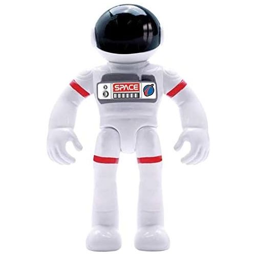  Astro Venture Space Capsule Toy - Plastic White Spacecraft Toy for Kids with Lights, Astronaut Figure and Openable Door - Fun Toy for Any Outer Space Mission & Adventure