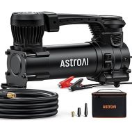 AstroAI T3 Heavy-Duty Air Compressor 12V Portable Offroad Air Compressor with 1.97CFM, 120PSI Tire Pump with Alligator Clips, LED Light for Pickups, Trucks, SUVs, RVs Cars for Up to 33 Inch Tires