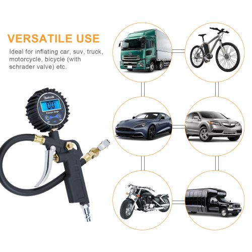  [아마존 핫딜]  [아마존핫딜]AstroAI Digital Tire Inflator with Pressure Gauge, Medium 250 PSI Air Chuck and Compressor Accessories Heavy Duty with Rubber Hose and Quick Connect Coupler for 0.1 Display Resolut