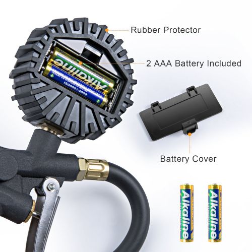  [아마존 핫딜]  [아마존핫딜]AstroAI Digital Tire Inflator with Pressure Gauge, Medium 250 PSI Air Chuck and Compressor Accessories Heavy Duty with Rubber Hose and Quick Connect Coupler for 0.1 Display Resolut