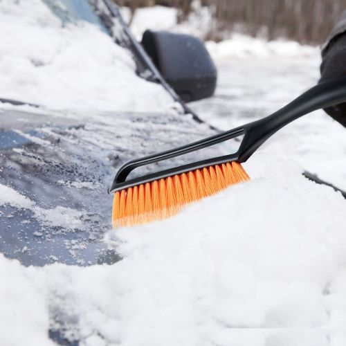  AstroAI 27” Snow Brush and Detachable Deluxe Ice Scraper with Ergonomic Foam Grip for Cars Winter Snow Removal (Heavy Duty ABS, PC Brush) Valentines Gifts for Him