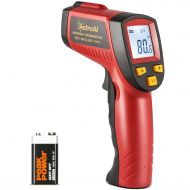 AstroAI Infrared Thermometer 380 (NOT for Human), No Touch Digital Laser Temperature Gun with LCD Display -58℉~716℉ (-50℃～380℃) for Cooking/BBQ/Freezer/Meat - Red