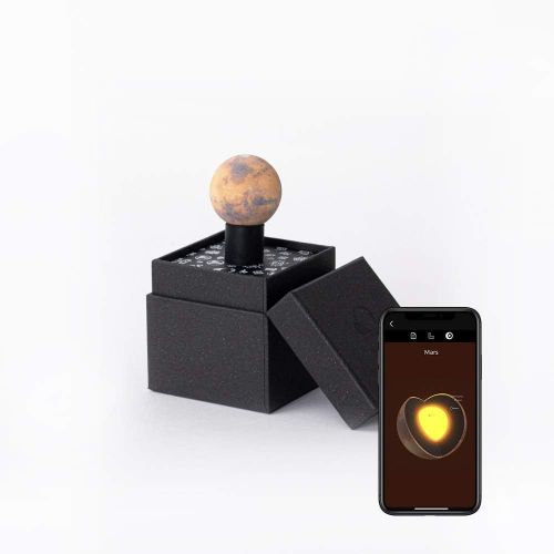  AstroReality: Mini Globe (App Enabled): Interactive Augmented Reality Experience, 3D Printed Planet Model, Good Educational Gift for Kids and STEM Students, 1.18 Diameter (Mars)