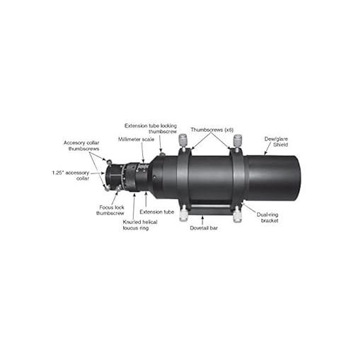  Astromania 60mm Compact Deluxe Finder & Guidescope Kit with 1.25