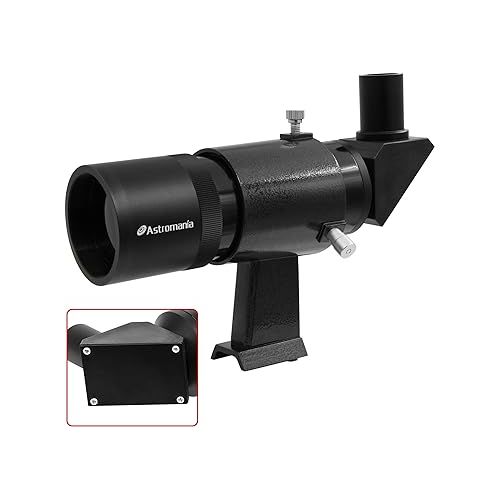  Astromania 9x50 Angled Finder Scope with Upright and Non-reversed Image, Black