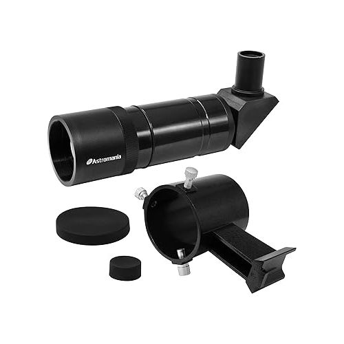  Astromania 9x50 Angled Finder Scope with Upright and Non-reversed Image, Black
