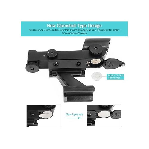  Astromania Finderscope Starpointer for Astronomical Telescopes with Slide-in Bracket