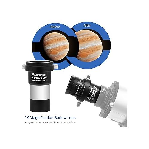  Astromania Accessory Kit Telescope Fully-coated eyepieces