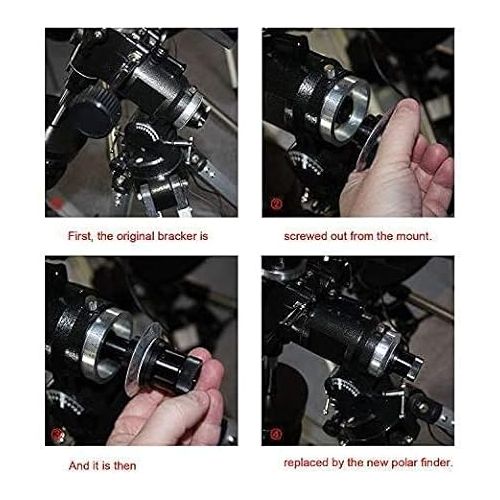  Astromania Polar Alignment Scope for EQ-5, Black - Eyepiece Focus Adjustment to Achieve Sharp Focus on Reticle Quick Enjoy Northern and Southern Polar Beauty
