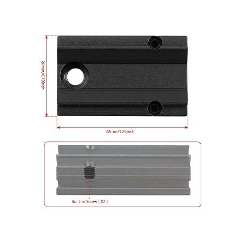  Astromania Plate for The Flash Shoe of DSLR Cameras - Mount The 1X40RD Reflex Red Green Dot Sight to DSLR Cameras