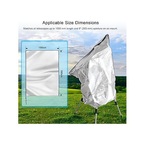  Astromania Protective Telescope Cover with Fixing Strap, Diameter 37.6