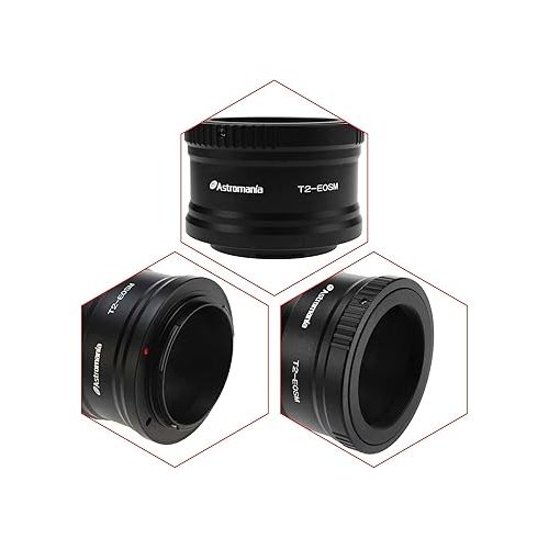  Astromania Canon EOS-M T2 Mount Lens Adapter for Canon EOS-M Camera System Telescope/Spotting Scope Accessories