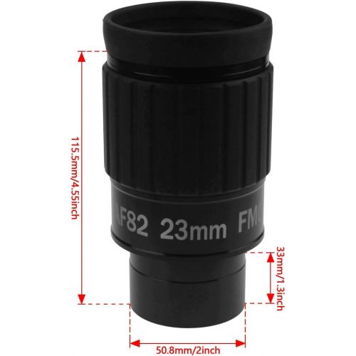  Astromania 2-82 Degree SWA-23mm Compact Eyepiece, Waterproof & Fogproof - Allows Any Water Enter The Interior and Always Enjoy an unobstructed View