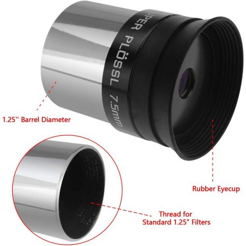  Astromania 1.25 7.5mm Super Ploessl Eyepiece - The Most Inexpensive Way of Getting A Sharp Image