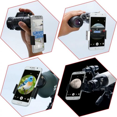  Astromania Smartphone iPhone Adapter with Eyepiece Adapter 31mm - 43mm - for Photography with telescopes and Spotting Scope or Binoculars