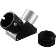 Astromania 2 SCT 90-Degree Mirror Diagonal with 93% reflectivity Across Visible Spectrum - fits Rear Cells of Schmidt-Cassegrain telescopes and Includes an Adapter to use with Refr
