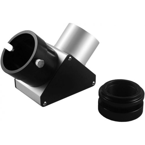  Astromania 2 SCT 90-Degree Mirror Diagonal with 93% reflectivity Across Visible Spectrum - fits Rear Cells of Schmidt-Cassegrain telescopes and Includes an Adapter to use with Refr