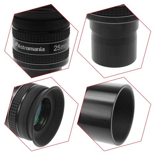  Astromania 1.25 25mm 58-Degree Planetary Eyepiece for Telescope