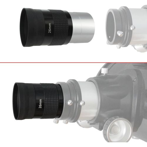  Astromania 2 Kellner FMC 55-Degree Eyepiece - 26mm - Wide Field eyepices with Comfortable Viewing Position
