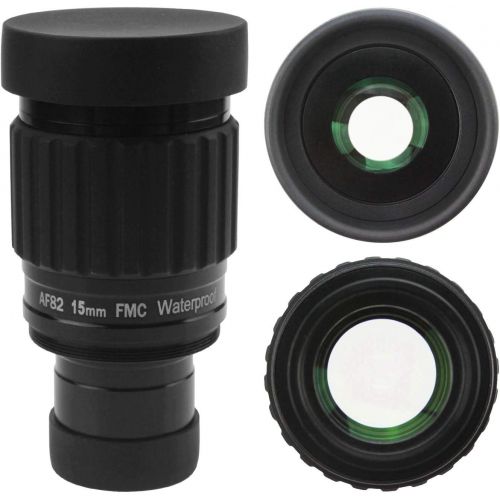  Astromania 1.25-82 Degree SWA-15mm Compact Eyepiece, Waterproof & Fogproof - Allows Any Water Enter The Interior and Always Enjoy an unobstructed View