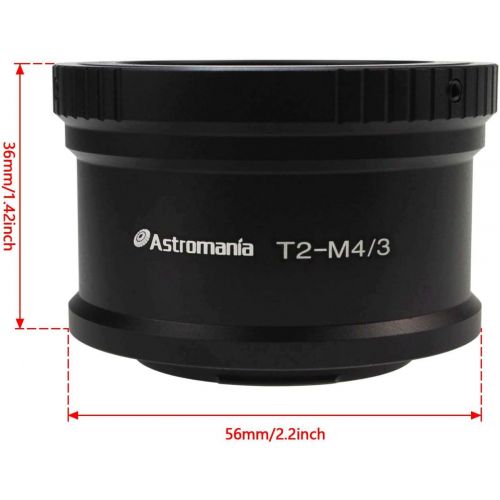  Astromania T T2 Mount for Olympus Panasonic M4 / 3 Cameras - Compatible with Olympus EP1, EP2, EPL1, Panasonic DMC-G1, DMC-GH1, DMC-GF1 Camera Bodies