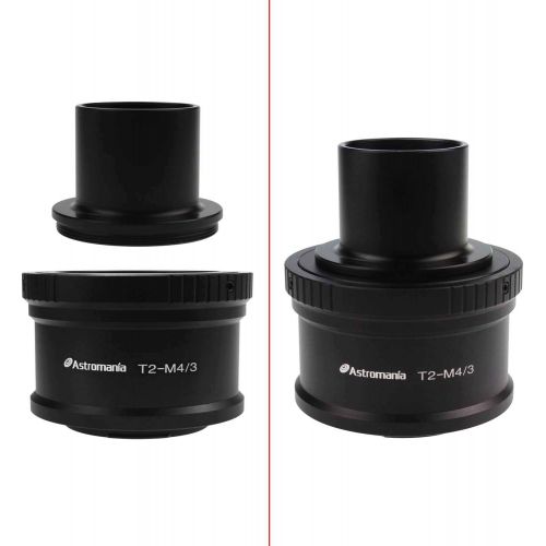  Astromania T T2 Mount and M42 to 1.25 Telescope Adapter (T-Mount) for Olympus Panasonic M4 / 3 Cameras - Compatible with Olympus EP1, EP2, EPL1, Panasonic DMC-G1, DMC-GH1, DMC-GF1