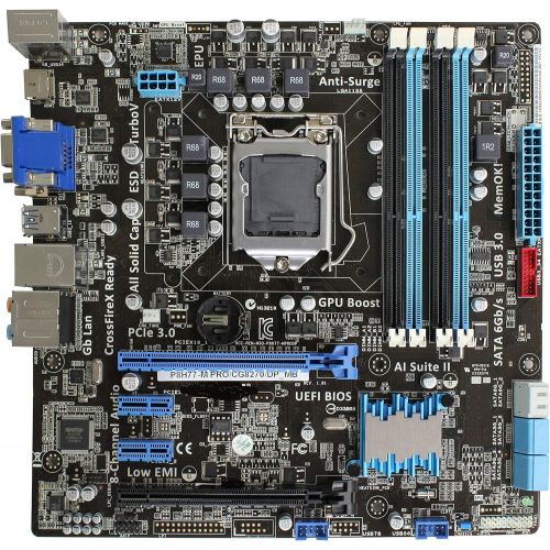 아수스 for Asus P8H77 M PRO/CG8270/DP MB Intel Motherboard LGA 1155 DDR3 USB 3.0 I/O Shield