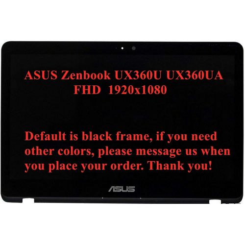 아수스 13.3 FHD 1920x1080 LCD Screen Display B133HAN02.7 with Touch Digitizer and Bezel Frame Assembly for ASUS ZenBook UX360UA UX360U