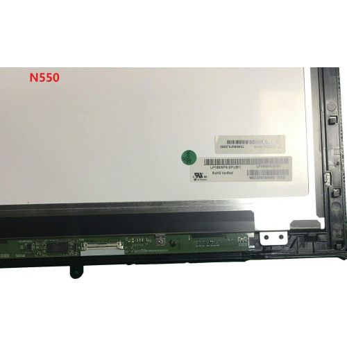 아수스 New Replacement 15.6 FHD (1920x1080) IPS LCD Screen LED Display + Touch Digitizer Bezel Assembly for Asus N550 N550JV Q550L Q550LF