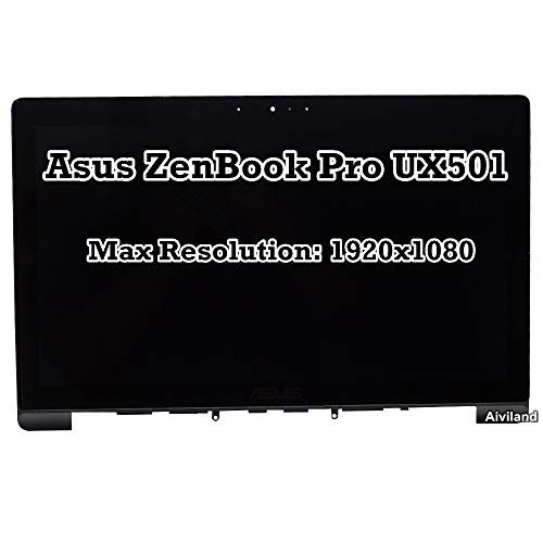 아수스 15.6 FHD 1920x1080 LCD LED Screen IPS Display Touch Panel Digiziter Assembly with Bezel For Asus ZenBook Pro UX501 UX501J UX501JW UX501V UX501VW