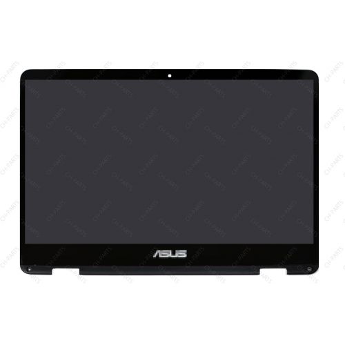 아수스 New Replacement for ASUS ZenBook Flip 14 UX461 UX461U UX461UA UX461UN LCD Screen Display + Touch Digitizer + Bezel Frame Assembly FHD 1920X1080