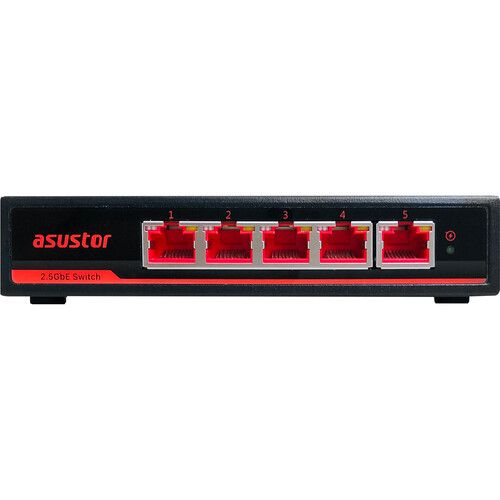  Asustor Switch'nstor ASW205T 5-Port 2.5G Unmanaged Network Switch