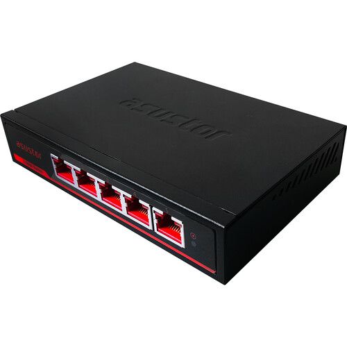  Asustor Switch'nstor ASW205T 5-Port 2.5G Unmanaged Network Switch