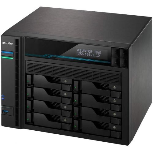  [아마존베스트]Asustor Lockerstor 8 | AS6508T | Enterprise Network Attached Storage | 2.1GHz Quad-Core, Two 10GbE Port, Two 2.5GbE Port, Two M.2 Slot for NVMe SSD Cache, 8GB RAM DDR4 (8 Bay Diskl