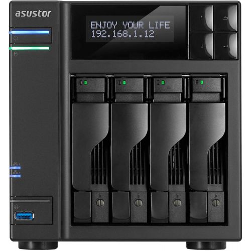  Asustor ASUSTOR AS6404T - NAS Server - 0 GB - Black