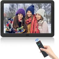 8 Inch Digital Photo Frame with High Resolution 1920x1080 16:9 IPS Screen/1080P 720P Video Player/Stereo/MP3/Auto-Rotate/Calendar/Time/Remote Control, Black