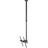 Atdec TELEHOOK Flat Screen Ceiling Tilt Mount Long (Black)