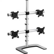 Atdec Visidec VFS-Q Freestanding Mount for Four Monitors (Silver)