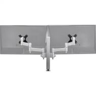 Atdec AWMS-2-4640 Dual Monitor Arms on Post (Silver)