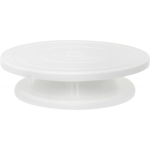  Ateco Revolving Cake Decorating Stand, Plastic Turntable and Base, 11-Inch Round, White