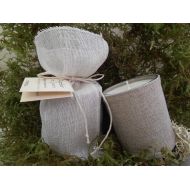 Atelierdelavro LEMONGRASS scented with essential oils, organic, skin natural linen, presented in pouch linen veil