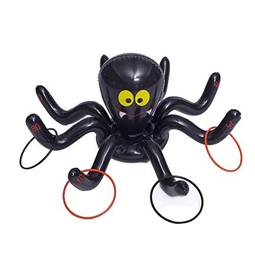  할로윈 용품Atezch Inflatable Spider Ring Toss Game Party Game Outdoor Game Inflatable Toys for Birthday & Halloween Party Supplies